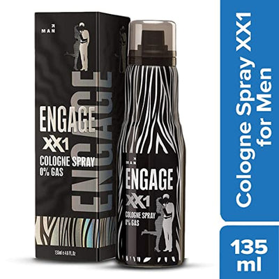 Engage XX1 Cologne Spray No Gas Perfume for Men Citrus and Spicy Skin Friendly (135 ml)