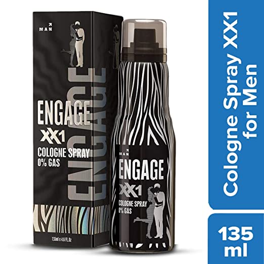 Engage XX1 Cologne Spray No Gas Perfume for Men Citrus and Spicy Skin Friendly (135 ml)