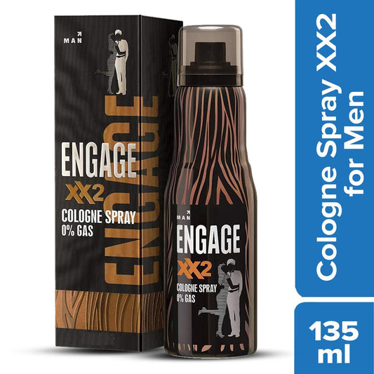 Engage XX2 Cologne No Gas Perfume for Men Spicy and Citrus Skin Friendly (135 ml)