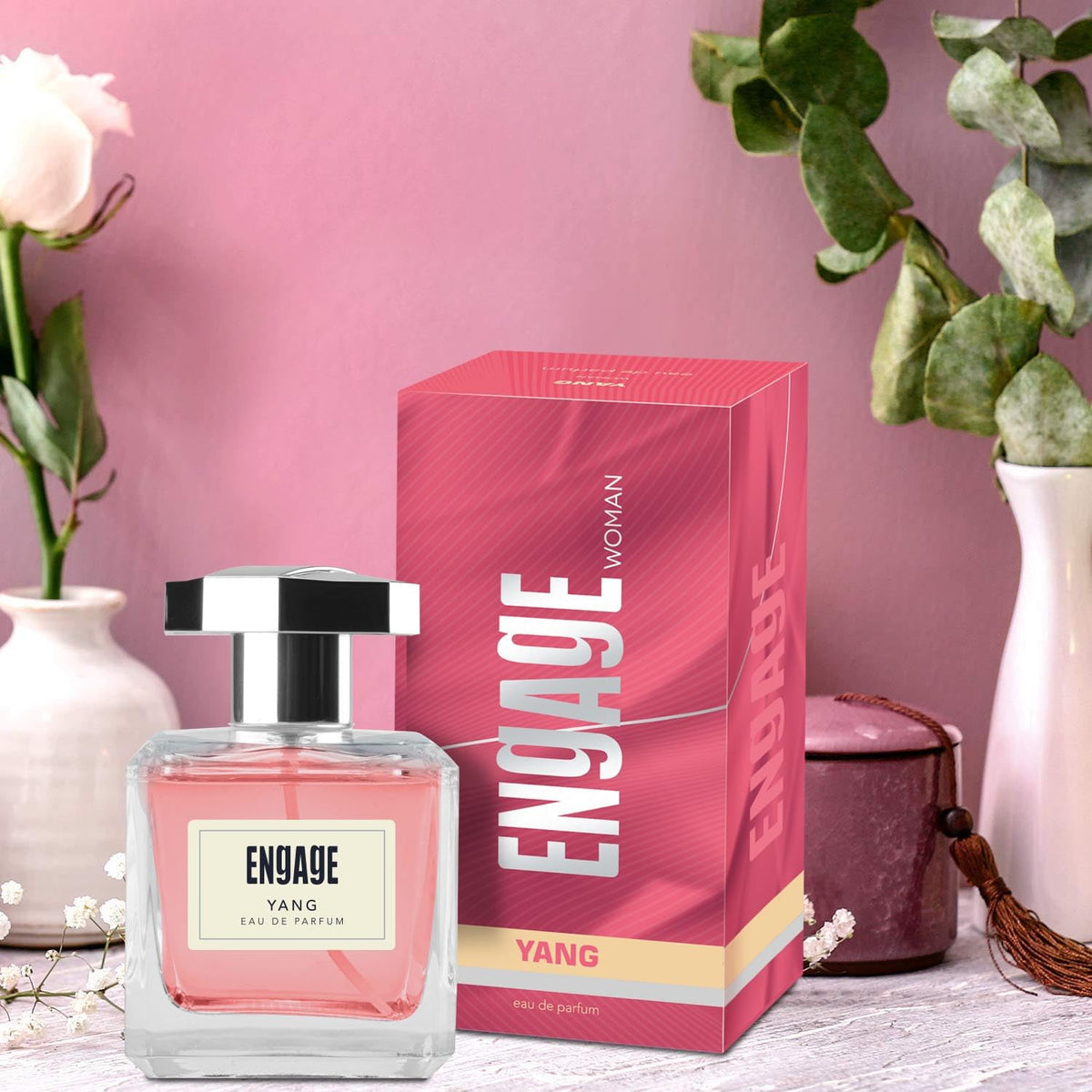 Engage Yang Eau De Parfum for Women Floral and Fruity Fragrance Skin Friendly (90 ml)