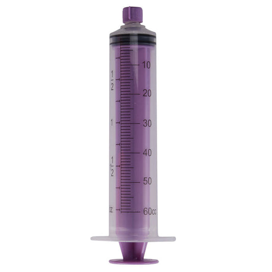 Enteral Feeding Syringe Flat Top Piston 60 mL with Enfit Tip