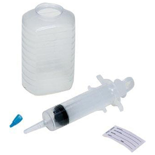 Enteral Irrigation Kit with Piston Syringe & Graduated Container