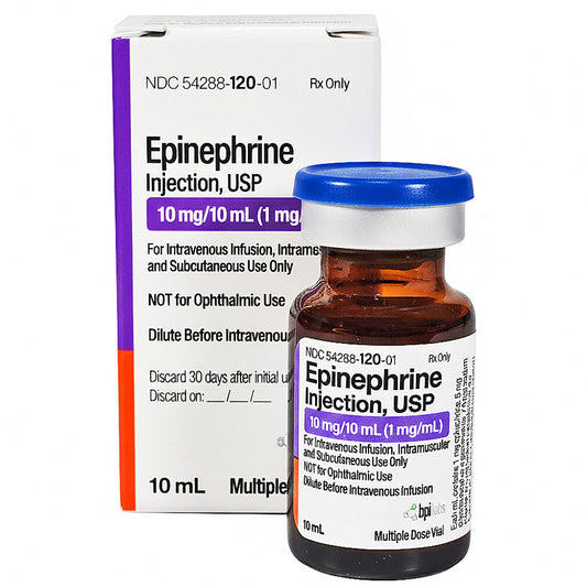 Epinephrine Injection 10 mg/10 mL Multiple-dose Vial 10 mL by BPI Labs (RX)