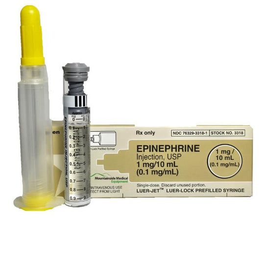 Epinephrine Prefilled Syringe 0.1 mg/mL (1 mg per 10 mL) Each (Rx)