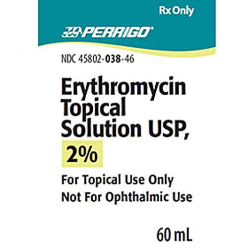 Erythromycin Topical Solution 2%, 60 grams