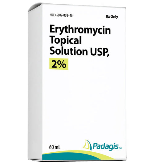 Erythromycin Topical Solution 2%, 60 grams