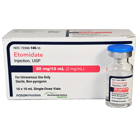 Etomidate for Injection 2 mg Single-dose Vials 10 mL x 10/Box by Fosun (Rx)