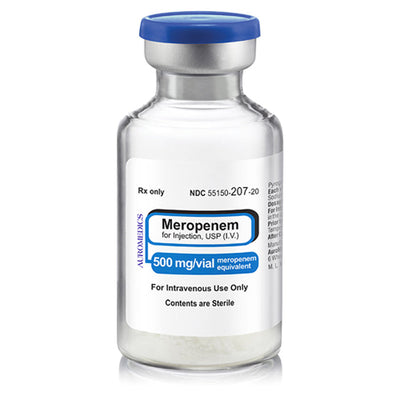 Meropenem Injection 500 mg Single-Dose Vials By Eugia 10-Pack (Rx)