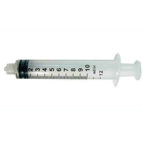 Syringe Only, General Purpose Syringe 10-12cc Luer Lock with Cap Sterile, 100/bx 
