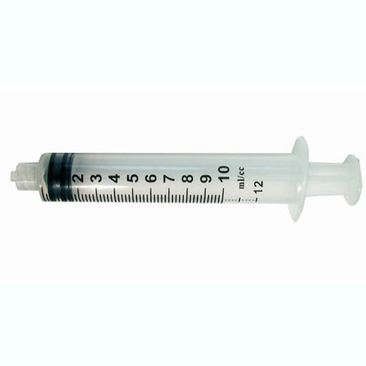 Syringe Only, General Purpose Syringe 10-12cc Luer Lock with Cap Sterile, 100/bx 