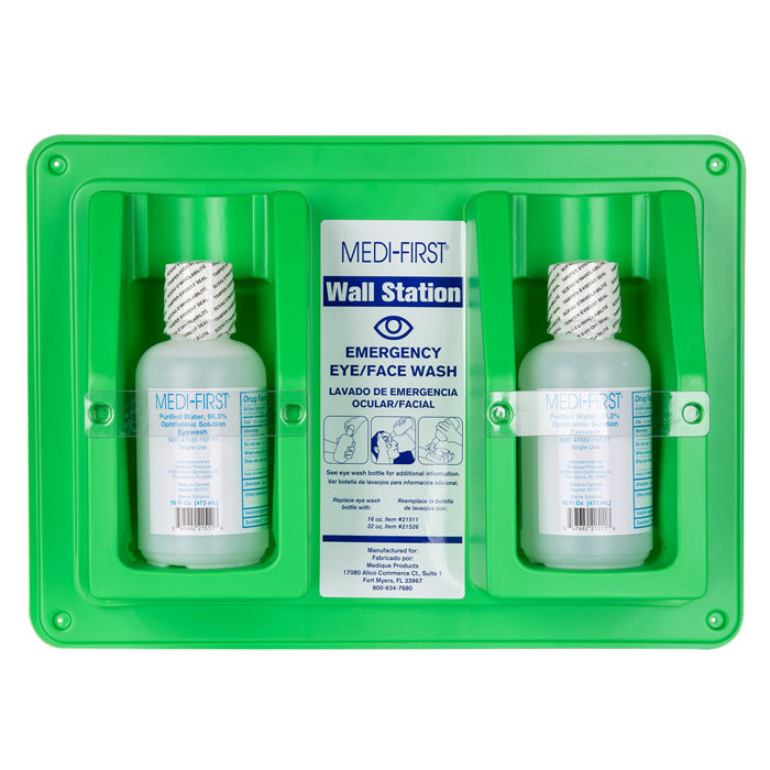 Eye Wash Station, Wall Mountable for Emergency Eyewash Relief
