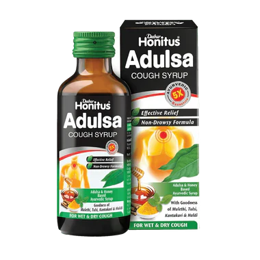 Dabur Honitus Adulsa Cough Syrup - 100 ml