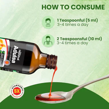 Dabur Honitus Adulsa Cough Syrup - 100 ml