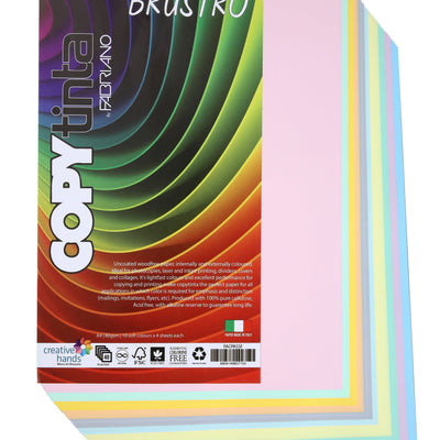 BRUSTRO Ruled Notebook with Rollerball Pens, Mechanical Pencils, Clip Box Set, 13 Pocket Expanding File Folder &amp; Copytinta Soft Shade&nbsp;Single&nbsp;Pack (40 Sheets)&nbsp;Combo | Perfect Gift for Office,Teachers