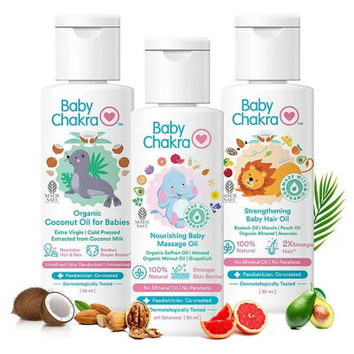 BabyChakra Massage Oil Hair Oil & Coconut Oil Combo