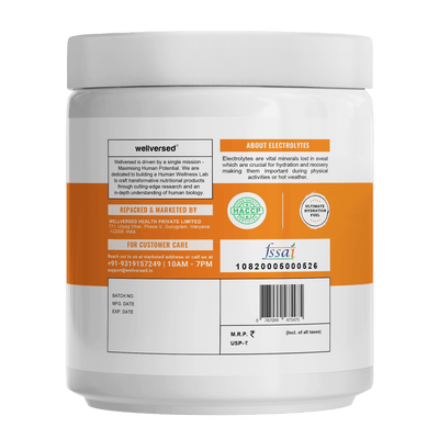 Wellcore - Electrolytes  - Orange - Zero Sugar Electrolyte Powder