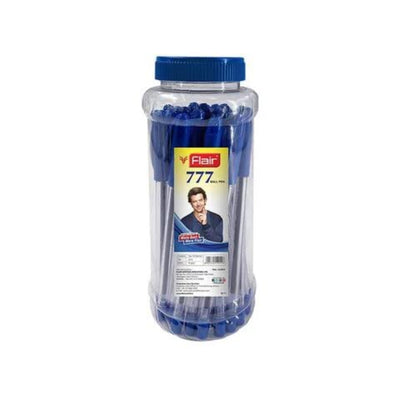 Flair 777 Ball Pen Jar Set Blue