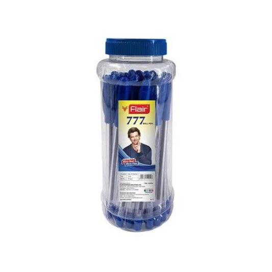 Flair 777 Ball Pen Jar Set Blue