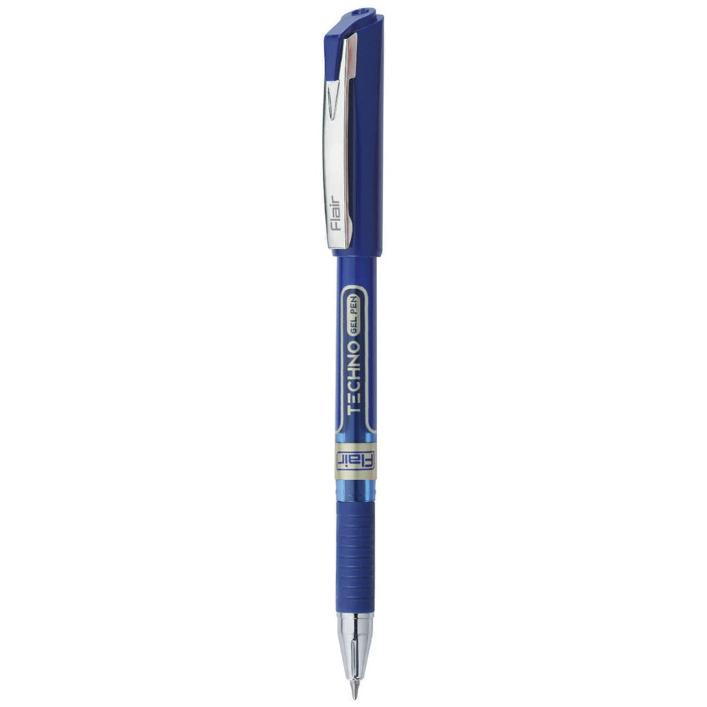 Flair Techno Gel 15 Pcs Box Set - Blue Ink