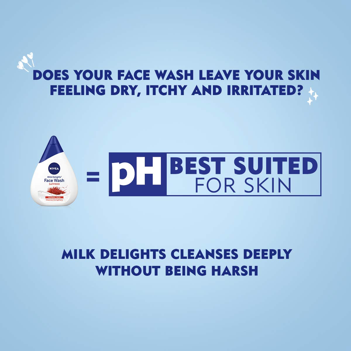 Nivea Face Wash for Normal Skin, Milk Delights Saffron