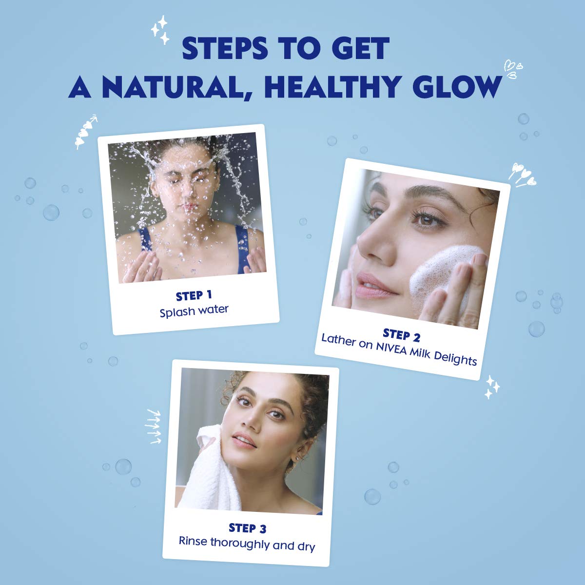 Nivea Face Wash for Normal Skin, Milk Delights Saffron
