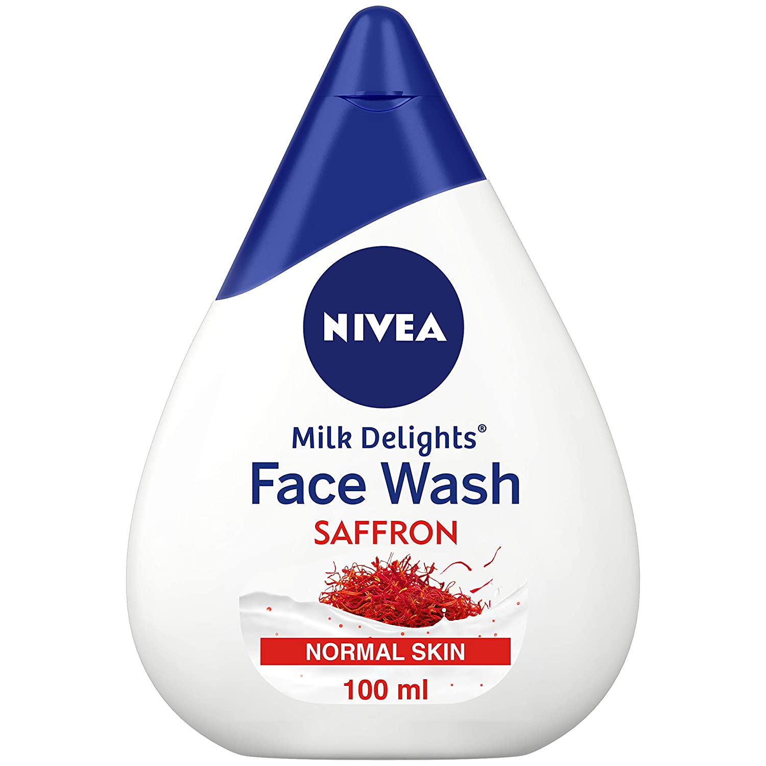 Nivea Face Wash for Normal Skin, Milk Delights Saffron