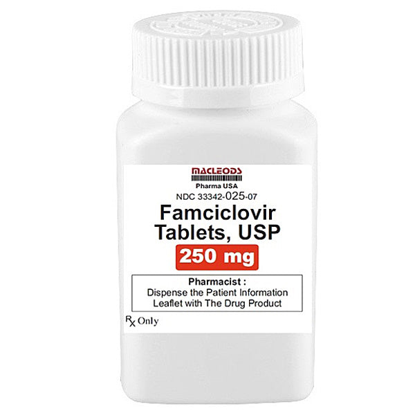 Famciclovir Tablets 125mg, 250mg, 500mg by Macleods 30 Count (RX)