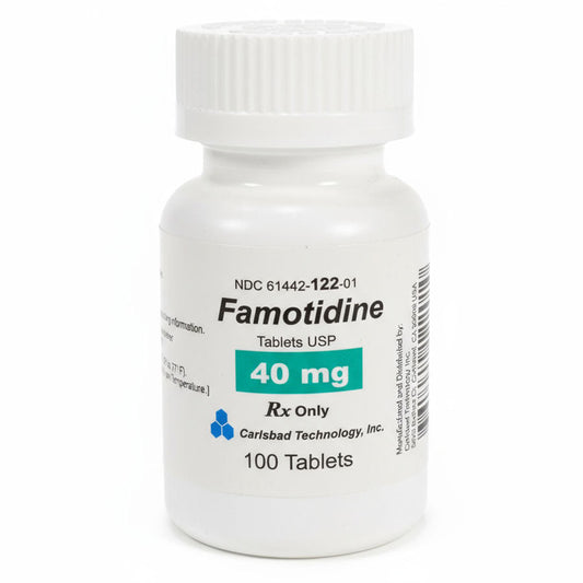 Famotidine 40 mg Acid Reducing Tablets 100 Count (RX)