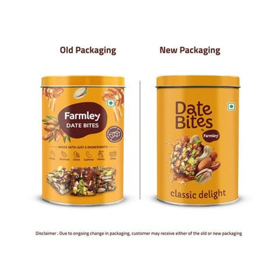 Farmley Dark Choco-Orange Date Bites Burfi + Date Bites Dry Fruit Burfi (No Added Sugar) Combo - 180 gms