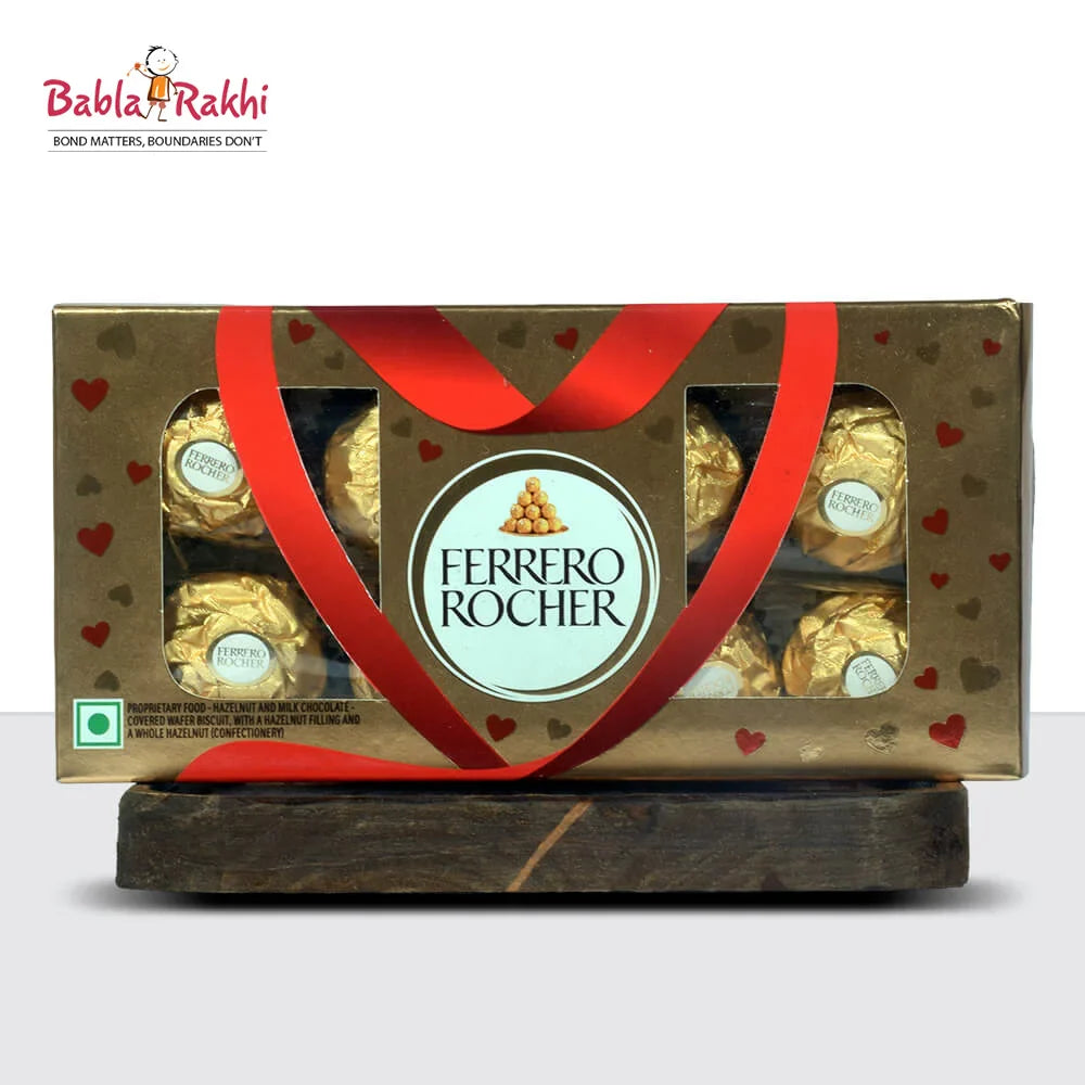 Babla Rakhi 2 Set Rakhi With Mix Dry fruit Bites And Ferrero Rocher (8pc)