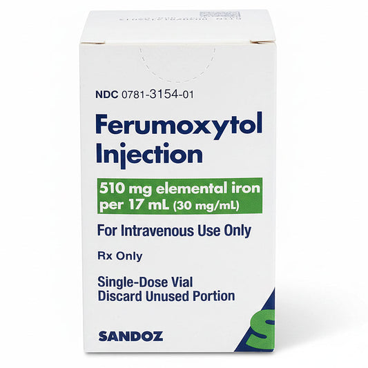 Ferumoxytol Injection Iron Replacement 510 mg Single-Dose Vial 17 mL (RX)