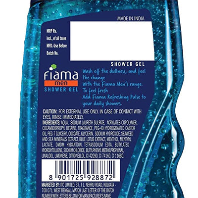 Fiama Men Refreshing Pulse Shower Gel - 250 ml