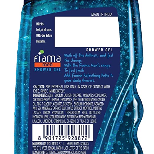 Fiama Men Refreshing Pulse Shower Gel - 250 ml