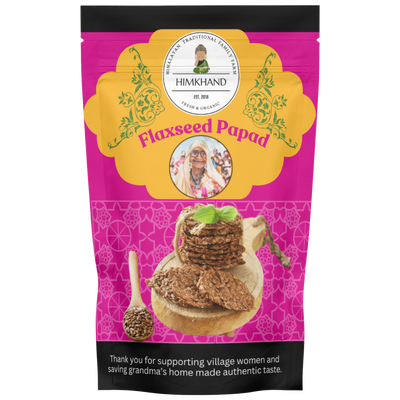 Super healthy Flaxseed Papad 100 %Organic(Grandma’s authentic taste)
