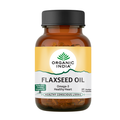 Organic India Flaxseed Oil 60 Cap