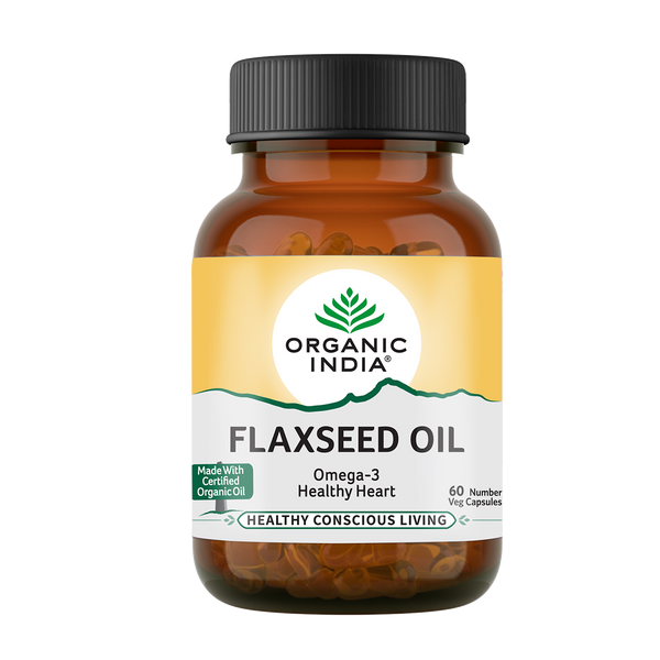 Organic India Flaxseed Oil 60 Cap