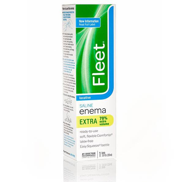 Fleet Saline Laxative Enema for Adults Extra Sodium Phosphate 7.8 oz