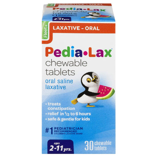 Fleet Pedia Lax Chewable Tablets for Kids Watermelon Flavor 30 Count
