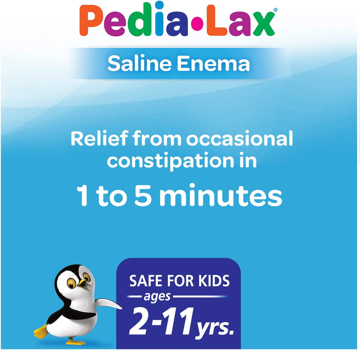 Fleet Pedia Lax Pediatric Childrens Saline Enema with Flexible Lubricated Comfortip