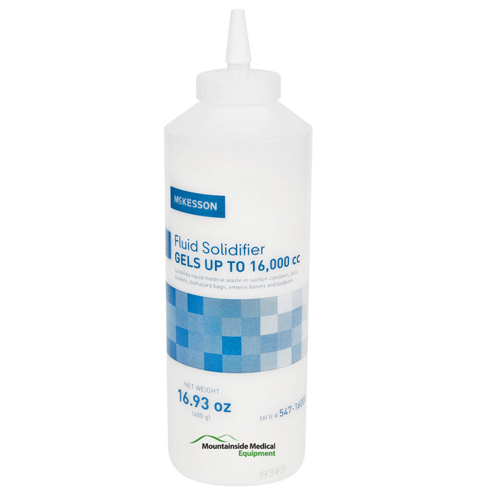 Fluid Solidifier for Infectious Biohazardous Fluids, Bottle 16 oz