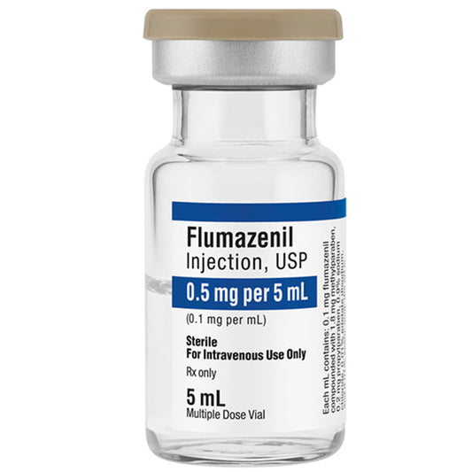 Flumazenil Injection 0.5 mg Per 5 mL (1.0 mg/mL) Multiple Dose Vials 10/Box by Fresenius Kabi (RX)