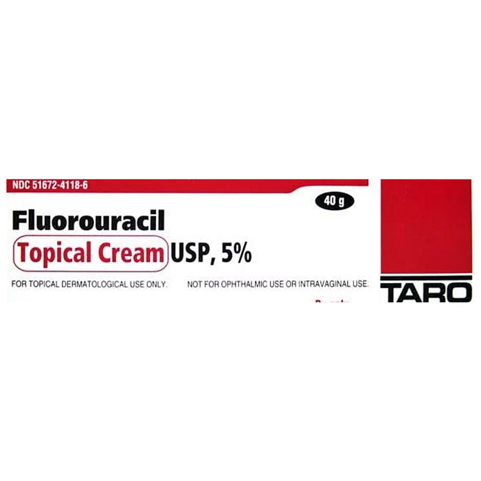 Fluorouracil Skin Cream 5% by Taro Pharmaceuticals 40 gram Tube (Rx)