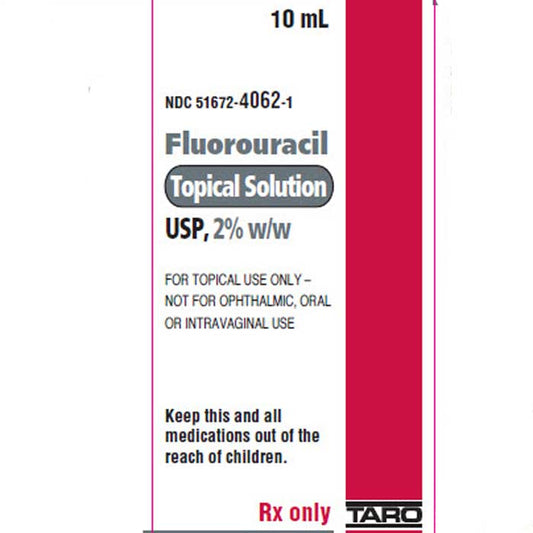 Fluorouracil Topical Solution 2% 10 mL (Rx)