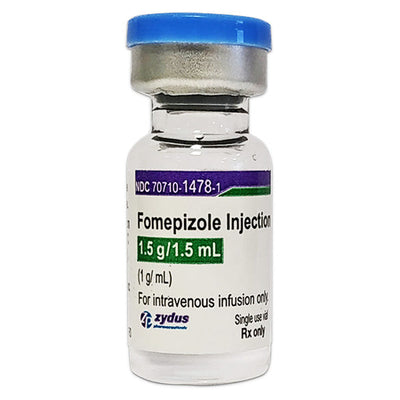 Fomepizole injection 1.5gm/1.5mL Single-Dose Vials 1 gram Vial by Zydus (RX)