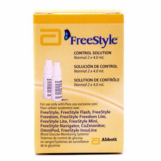 Freestyle Blood Glucose Control Solution, Normal, 4mL (2 Pack)