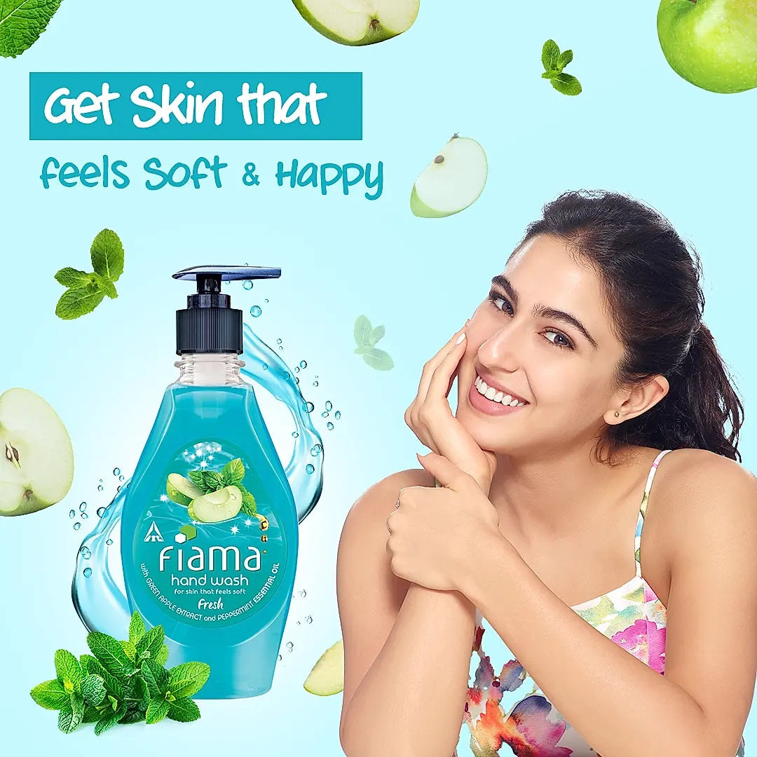 Fiama Fresh Moisturising Hand Wash with Peppermint and Green Apple