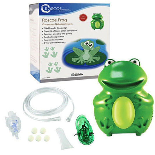 Frog Pediatric Nebulizer Machine with Mask and Tubing Included