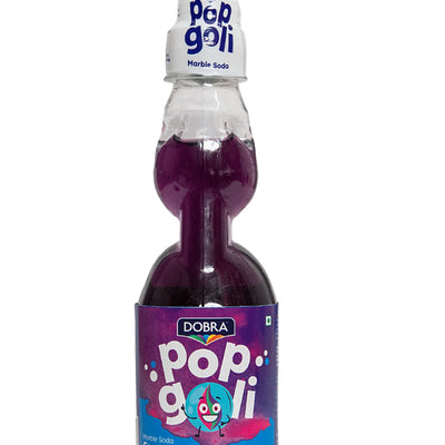 DOBRA Pop Goli Marble Soda Grape - Refreshing Soft Drink, 225 ml