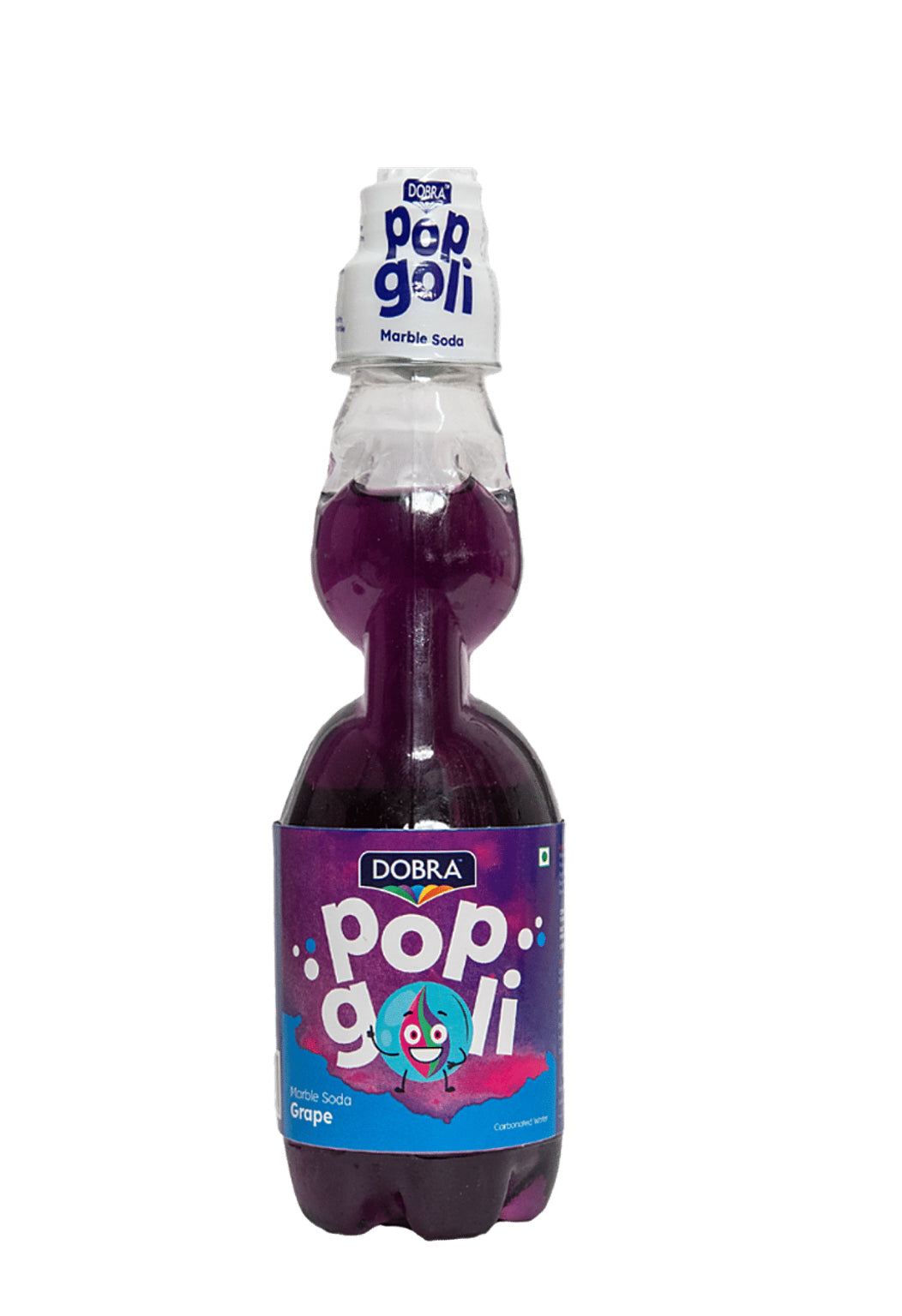 DOBRA Pop Goli Marble Soda Grape - Refreshing Soft Drink, 225 ml