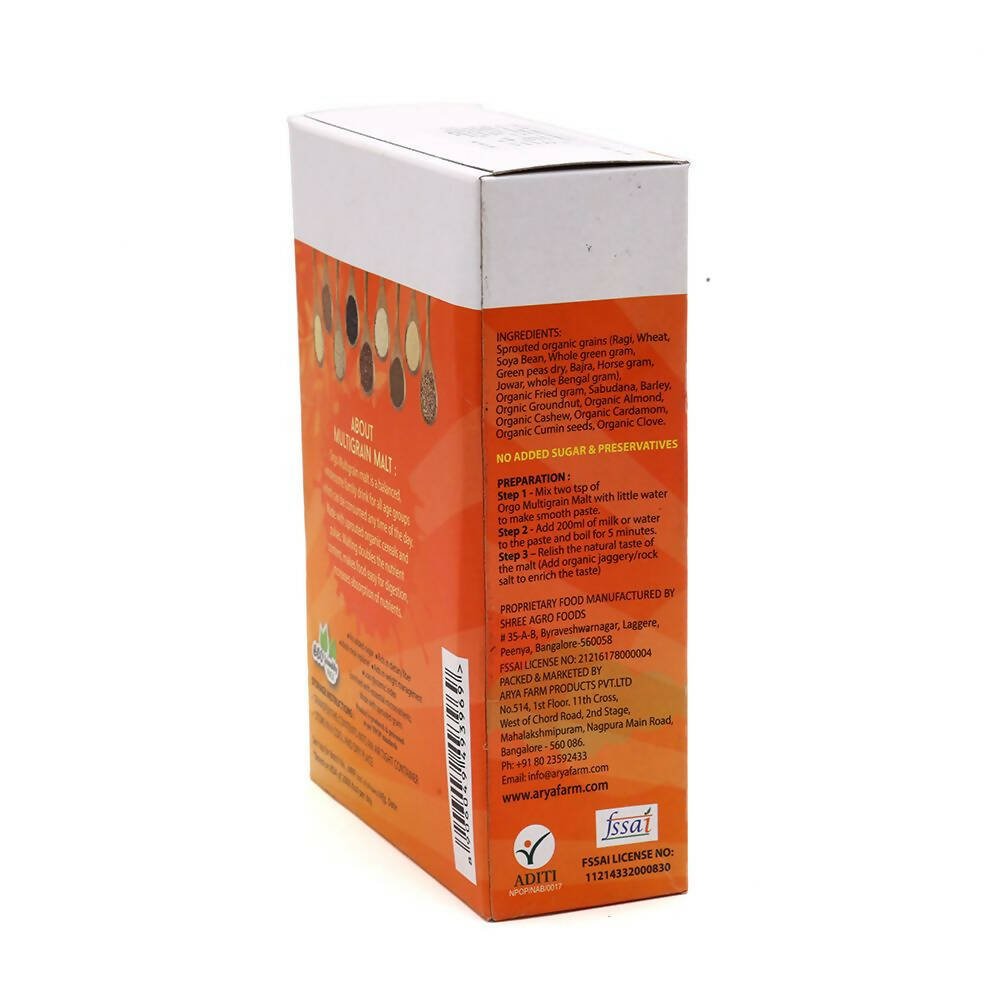 Arya Farm Organic Multi Grain Malt-Protein Rich